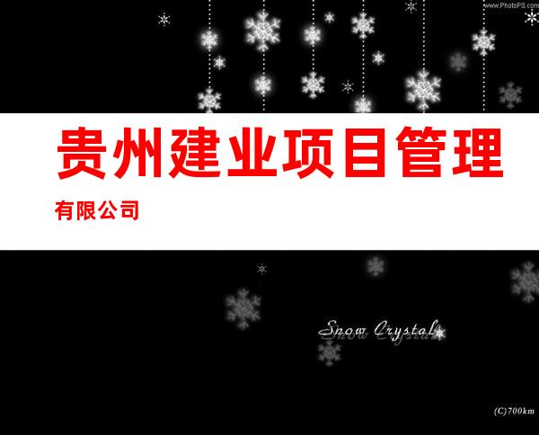 贵州建业项目管理有限公司